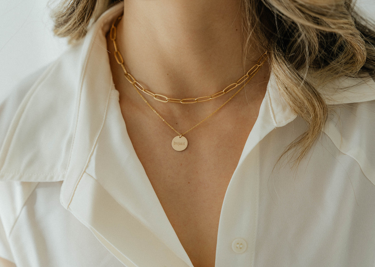 Impact Disc Necklace - 1/2"