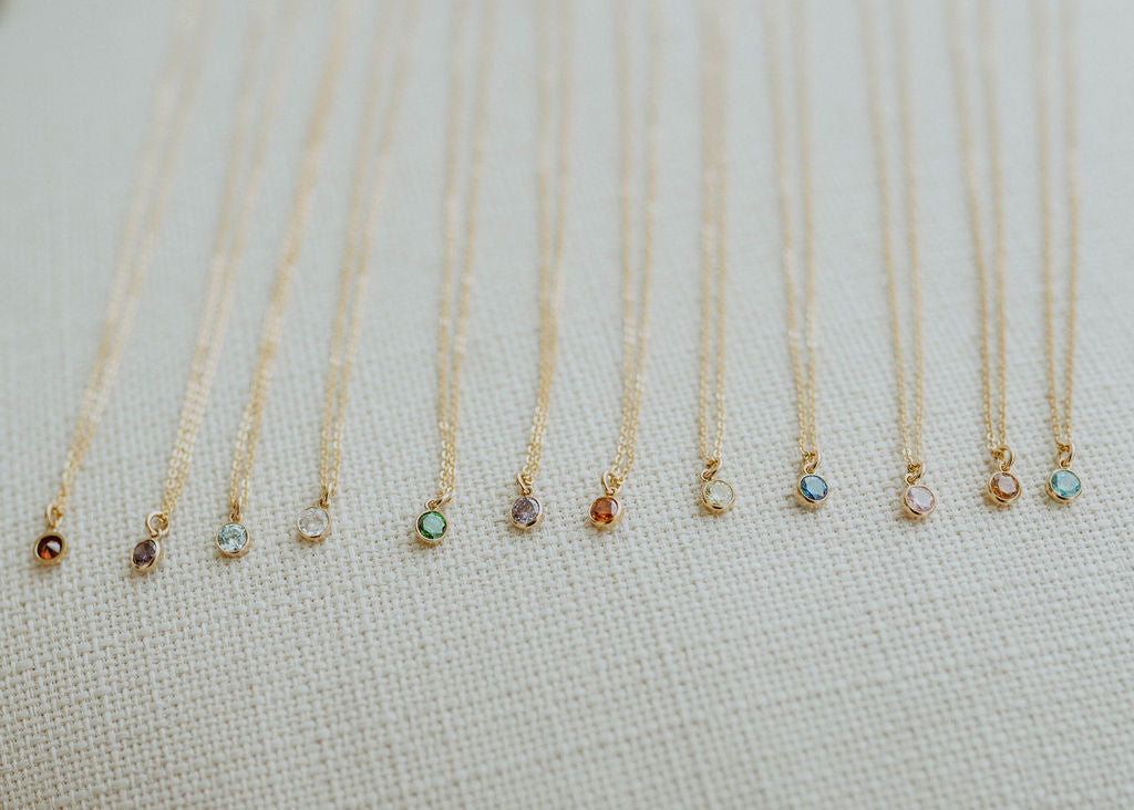 Baguette Peridot August Birthstone Necklace | Little Sky Stone